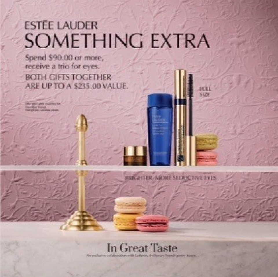 Spend $90 or More Receive Extra Gift a Trio for Eyes.